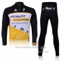 2011 Cycling Jersey Specialized Yellow and Black Long Sleeve and Bib Tight