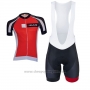 2017 Cycling Jersey Biemme Moody Red Short Sleeve and Bib Short