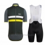 2018 Cycling Jersey Ralph Black and Yellow Short Sleeve and Bib Short