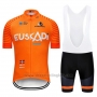 2019 Cycling Jersey Euskadi Orange Short Sleeve and Bib Short