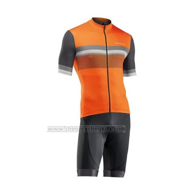 2021 Cycling Jersey Northwave Orange Short Sleeve and Bib Short