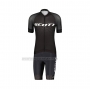 2022 Cycling Jersey Scott Black Short Sleeve and Bib Short