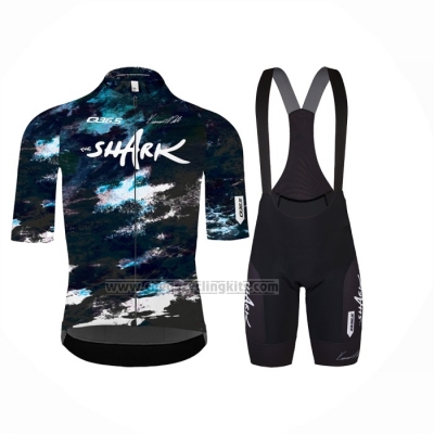 2024 Cycling Jersey Q36.5 Blue Black Short Sleeve And Bib Short