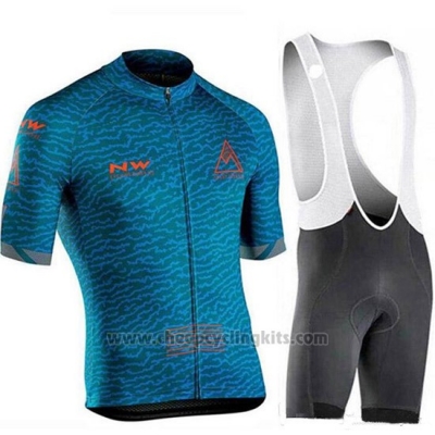 2019 Cycling Jersey Northwave Dark Blue Short Sleeve and Bib Short