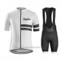 2019 Cycling Jersey Ralph White Black Short Sleeve and Bib Short