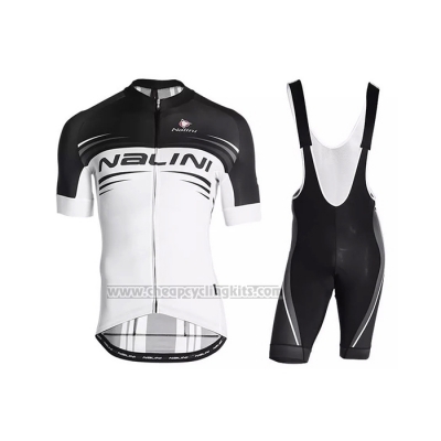 2021 Cycling Jersey Nalini Black White Short Sleeve and Bib Short