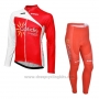 2013 Cycling Jersey Cofidis Red Long Sleeve and Bib Tight