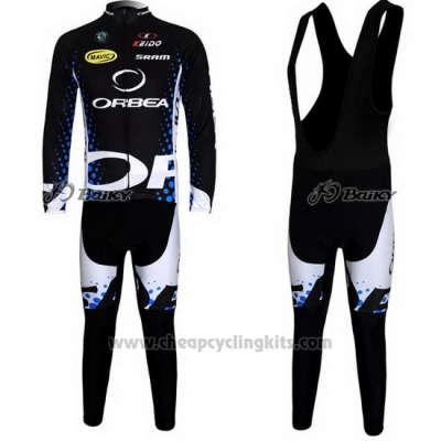 2013 Cycling Jersey Orbea Black Long Sleeve and Bib Tight [BQXE-2400]