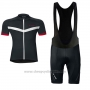 2017 Cycling Jersey Women Vaude Black Short Sleeve and Bib Short