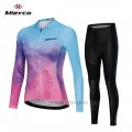 2019 Cycling Clothing Women Mieyco Blue Pink Long Sleeve and Overalls