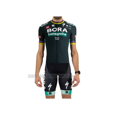 2021 Cycling Jersey Bora-Hansgrone World Champion Short Sleeve and Bib Short