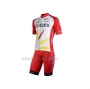 2021 Cycling Jersey Cofidis Red White Short Sleeve and Bib Short