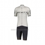 2022 Cycling Jersey Scott White Short Sleeve and Bib Short