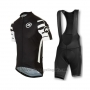 2016 Cycling Jersey Assos Deep Black Short Sleeve and Bib Short