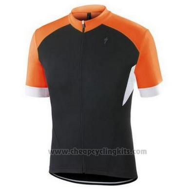 2016 Cycling Jersey Specialized Orange and Black Short Sleeve and Bib Short