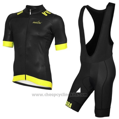 2017 Cycling Jersey Nalini Curva Mavone Black Short Sleeve and Bib Short