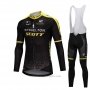 2018 Cycling Jersey Scott Black Long Sleeve and Bib Tight