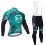 2021 Cycling Jersey Vital Concept-BB Hotels Green Long Sleeve and Bib Short