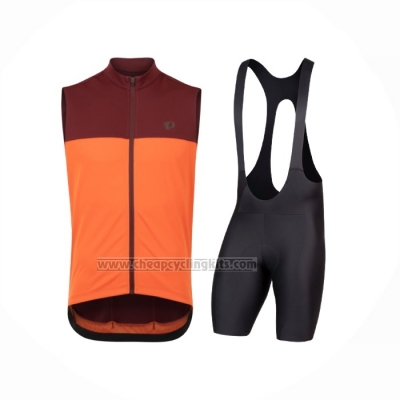 2021 Wind Vest Pearl Izumi Orange Short Sleeve and Bib Short