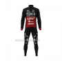 2022 Cycling Jersey Androni Giocattoli Black Red Long Sleeve and Bib Short