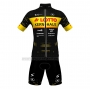 2022 Cycling Jersey Lotto-kern Haus Black Yellow Short Sleeve and Bib Short