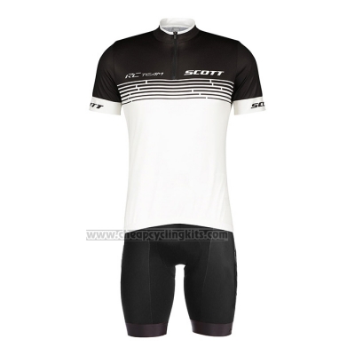 2022 Cycling Jersey Scott White Short Sleeve and Bib Short