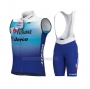 2022 Wind Vest Bike Exchange Blue Short Sleeve and Bib Short