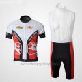 2010 Cycling Jersey Giordana White and Black Short Sleeve and Bib Short