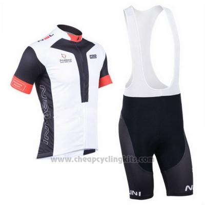 2013 Cycling Jersey Nalini Black and White Short Sleeve and Bib Short