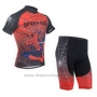 2014 Cycling Jersey Fox Cyclingbox Fuchsia and Gray Short Sleeve and Bib Short