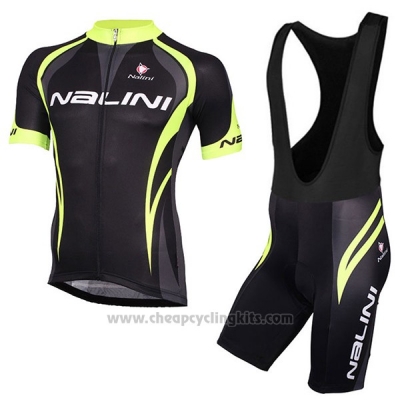 2017 Cycling Jersey Nalini Predazzo Black Short Sleeve and Bib Short