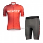 2021 Cycling Jersey Scott Red Short Sleeve and Bib Short