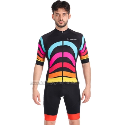 2022 Cycling Jersey Nalini Black Short Sleeve and Bib Short