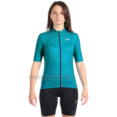 1920 Cycling Jersey Women Nalini Blue Short Sleeve and Bib Short