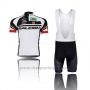 2013 Cycling Jersey Raleigh Black and White Short Sleeve and Bib Short