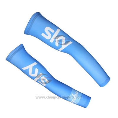 2015 Sky Arm Warmer Cycling Bluee