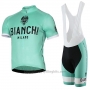 2017 Cycling Jersey Bianchi Milano Pride Green Short Sleeve and Bib Short