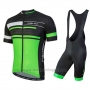 2018 Cycling Jersey Nalini Fatica Green Short Sleeve and Bib Short