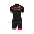 2022 Cycling Jersey Scott Sram Black Short Sleeve and Bib Short