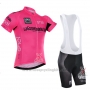 2016 Cycling Jersey Giro D'italy Pink and Black Short Sleeve and Bib Short