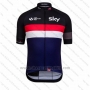 2016 Cycling Jersey UCI World Champion Lider Sky Black and Blue Short Sleeve and Bib Short