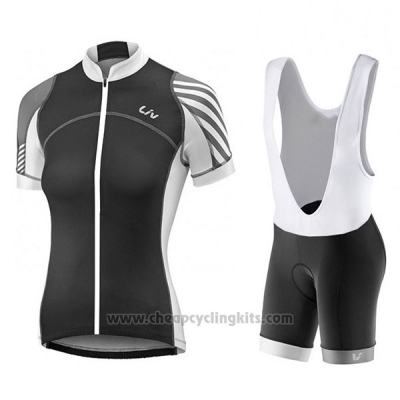 2017 Cycling Jersey Women Liv Pro Black Short Sleeve and Bib Short