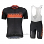 2018 Cycling Jersey Scott Rc Black Short Sleeve and Bib Short