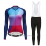 2019 Cycling Clothing Women Dirty Snow Blue Red Purple Long Sleeve and Overalls