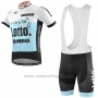 2019 Cycling Jersey Lotto NL-Jumbo Blue White Short Sleeve and Bib Short