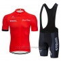 2019 Cycling Jersey STRAVA Red Short Sleeve and Bib Short