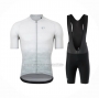 2021 Cycling Jersey Pearl Izumi White Gray Short Sleeve and Bib Short