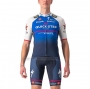 2022 Cycling Jersey Deceuninck Quick Step Blue White Short Sleeve and Bib Short