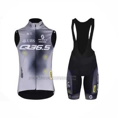 2023 Wind Vest Q36.5 Gray Black and Bib Short