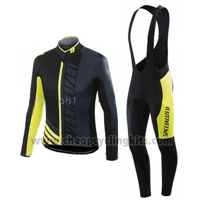 2016 Cycling Jersey Specialized Black Long Sleeve and Bib Tight